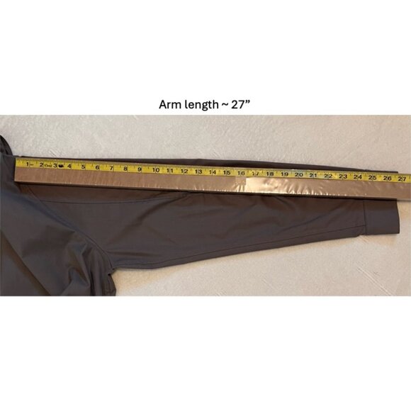 Lululemon Commission Long Sleeve Button Up Shirt Mens XXL Asphalt Grey - Picture 12 of 13